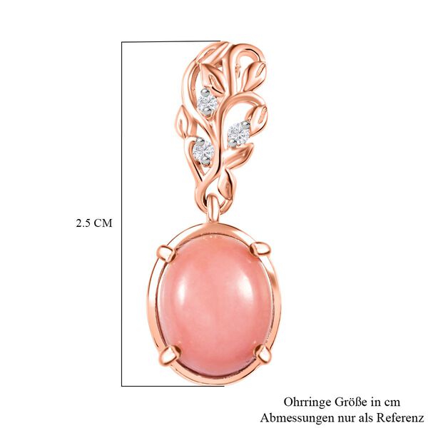 AA Vinicunca peruanische Opal und Zirkon Ohrringe - 4,83 ct. image number 5