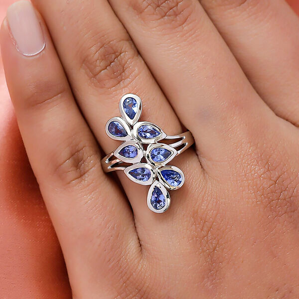 AA Tansanit Ring - 1,58 ct. image number 3