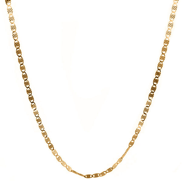 Singapurkette, 925 Silber vergoldet, ca. 45 cm,  ca. 2,70g