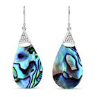 Abalone Muschel Ohrringe 925 Silber ca. 0,01 ct.