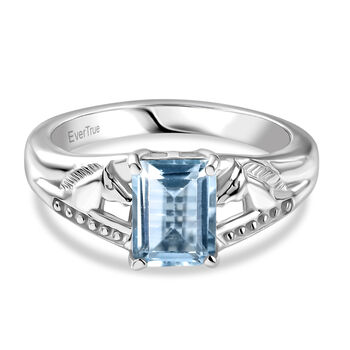 EVER TRUE Himmelblauer Topas Ring Nickelfreies Messing (Gr&ouml;&szlig;e 18.00) ca. 1,88 ct