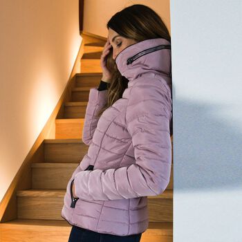 19V69 by Alessandro Versace: Winterjacke mit Kapuze, Altrosa, L