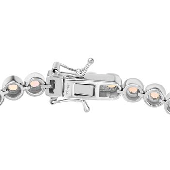 D'Joy AA Nat&uuml;rlicher, &auml;thiopischer Welo Opal Armband ca. 19 cm 925 Silber rhodiniert ca. 8.41 ct