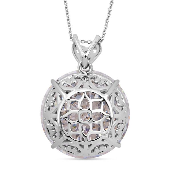 Moissanit Anh&auml;nger mit 50cm Kette - 32,60 ct. image number 4