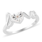 Diamant-Ring, love, 925 Silber image number 3