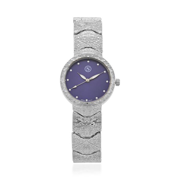 STRADA - Uhr mit japanischem PC21S Uhrwerk, blauem Sonnenschliff-Zifferblatt und Legierungsgehäuse image number 0