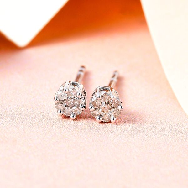 Diamant Druckfassung Ohrstecker - 0,15 ct. image number 2