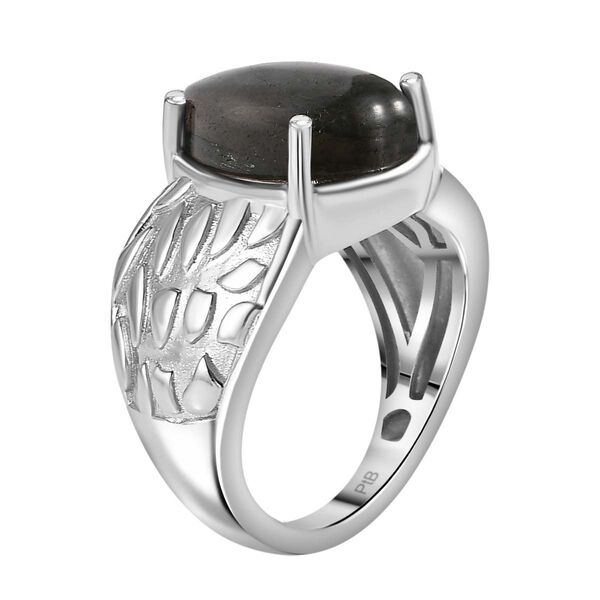 Labradorit Ring Messing (Gr&ouml;&szlig;e 16.00) ca. 6,13 ct image number 6