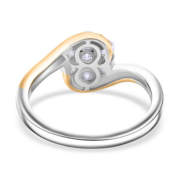 Moissanit Ring, 925 Silber, bicolor, (Größe 20.00) ca. 0.53 ct image number 7