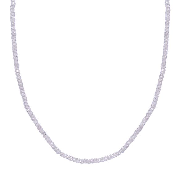 Weiße Zirkon-Halskette, 45 cm-  78 ct. image number 0