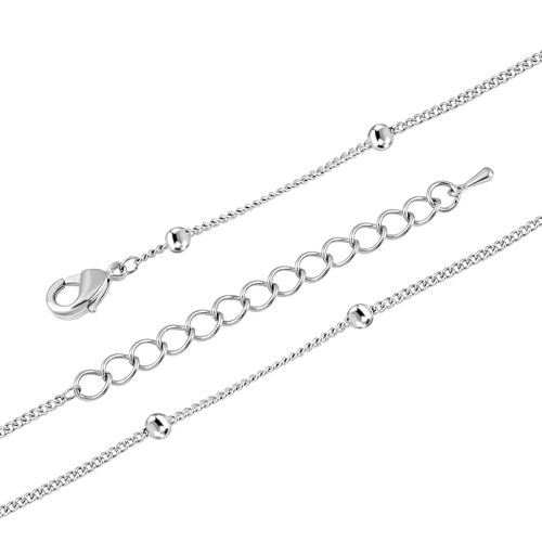 Schwarzer und weißer Kristall-Kaninchen-Anhänger mit 73cm Kette image number 4