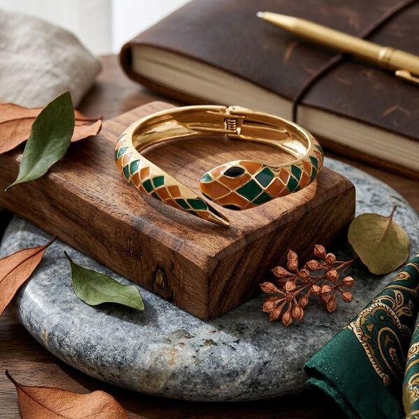 Legierung emailliert Armreif ca. 18 cm ca. 45,34g image number 2