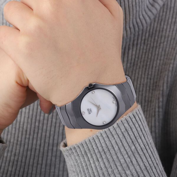 EON 1962 schweizes Uhrwerk, schwarz image number 3