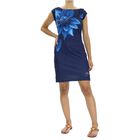 DESIGUAL, Ärmelloses, körperbetontes Kleid mit blau Blumendruck, Schwarz, Größe- 40 image number 1