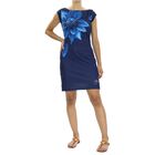 DESIGUAL, Ärmelloses, körperbetontes Kleid mit blau Blumendruck, Schwarz, Größe- 40 image number 1