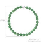 Gefärbte grüne Jade Halskette, (13-15mm), ca. 50 cm, 925 Silber, ca. 684.00 ct image number 4