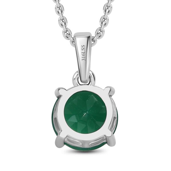 Verde Onyx Anh&auml;nger mit 50cm Kette - 5 ct. image number 4