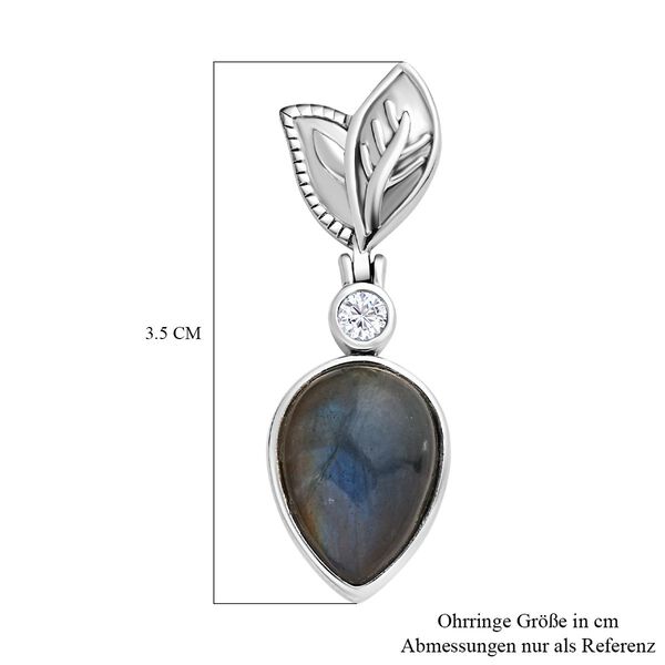 Labradorit und Topas Ohrringe - 12,36 ct. image number 6