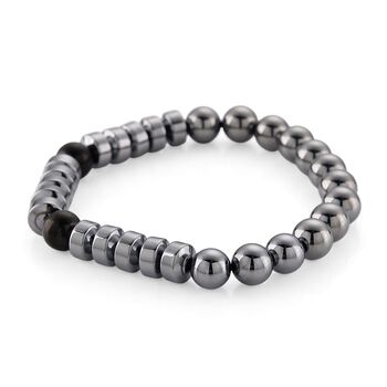 Shungit, Terahertz Armband Flexibles cm ca. 45.00 ct