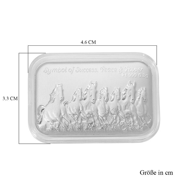 999 Platin Barren, Pferde 300mg image number 5