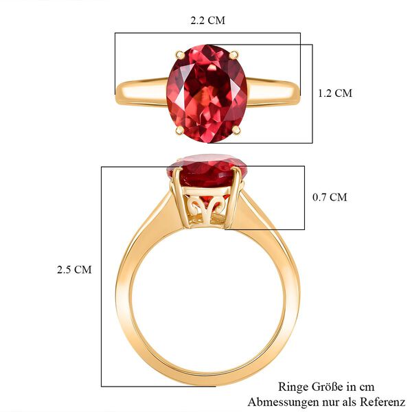 D'Joy Labor Padparadscha Saphir Ring - 5,30 ct. image number 7