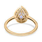 Premium Tansanit und weißer Diamant-Ring, 585 Gelbgold (Größe 17.00) ca. 2,38 ct image number 5
