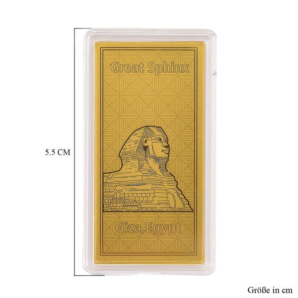 Ein Hauch von Luxus- 999er Goldplatte Gro&szlig;e Sphinx image number 5