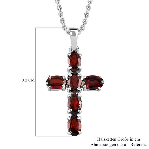 Roter Granat-Anh&auml;nger und Kette - 3,36 ct. image number 7