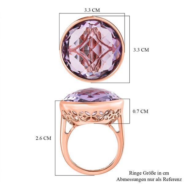 Rose De France Amethyst Ring - 23,09 ct. image number 7