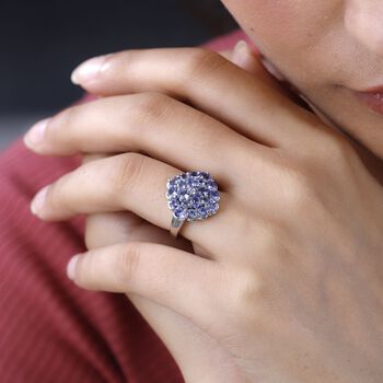 Tansanit Cluster Ring - 2,37 ct.