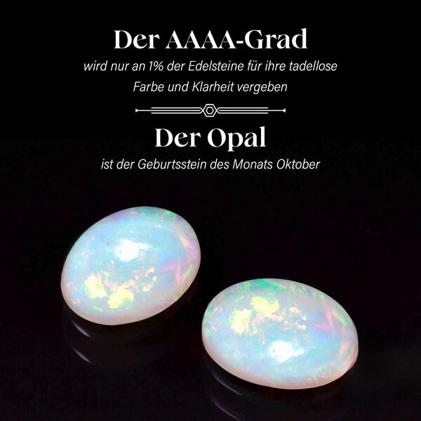 AAAA nat&uuml;rlicher, &auml;thiopischer Welo Opal und Diamant-Ring in 585 Gelbgold - 8,18 ct. image number 4