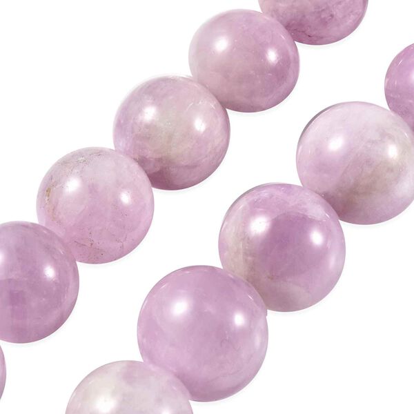 Kunzit Halskette ca. 50 cm lange mit Magnetschloss 925 Silber rhodiniert 528.68 ct image number 5