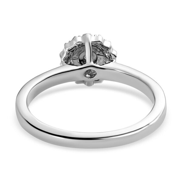 Diamant Ring, 925 Silber platiniert (Gr&ouml;&szlig;e 16.00) ca. 0,10 ct image number 6