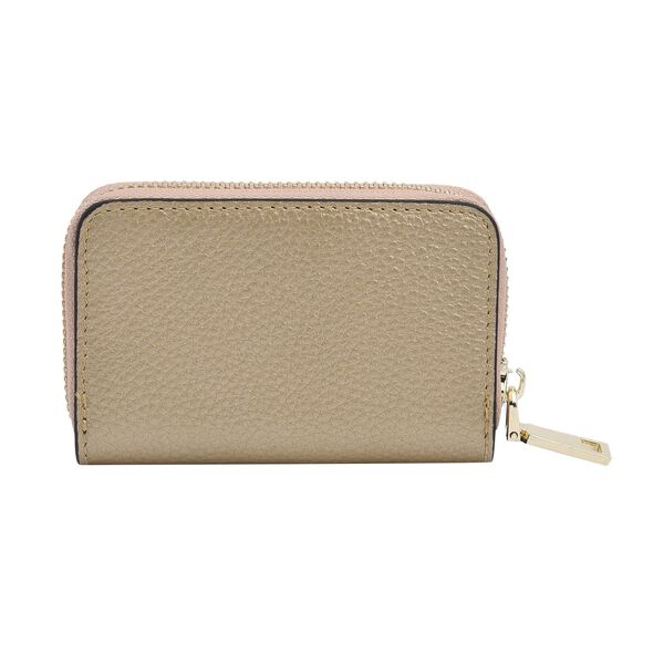 SENCILLEZ Geldbörse aus 100% echtem Leder und RFID Schutz, Größe 12x2x8 cm, Gold image number 3