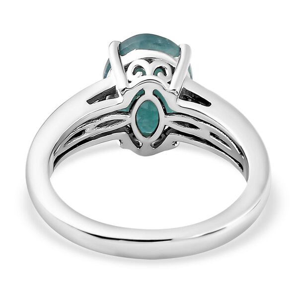 Grandidierit und wei&szlig;er Diamant-Ring, 925 Silber platiniert  ca. 2,99 ct image number 6