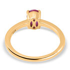 Natürlicher Mosambik Rubin Solitär Ring 585 Gelbgold image number 3