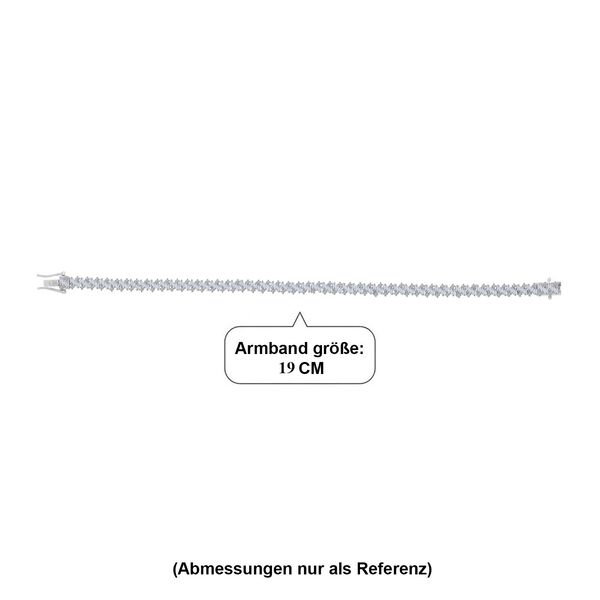 LUXURIANT SGL zertifiziertes SI-GH Labor Diamant 19cm Armband - 3 ct. image number 4