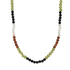 D'Joy Mehrfarbig Edelsteine Halskette ca. 45 cm + 5 cm Extender, 925 Silber rhodiniert ca. 30,00 ct.