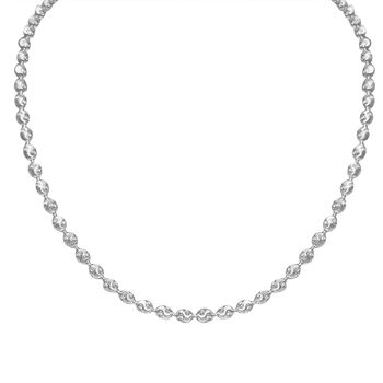 Kugel Armband und Halskette mit Diamantschliff-Muster