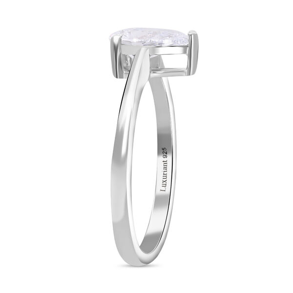 LUXURIANT SGL zertifizierter VS-GH Labor Tropfenschliff Diamant Ring - 1 ct. image number 2