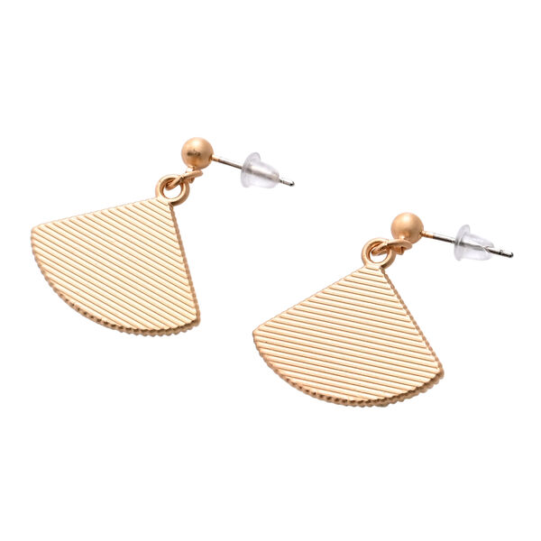 LA MAREY Signature Set mit Seidenschal und Seidentropfen-Ohrringen, 100% Maulbeerseide, 65 x 170 cm, Orange image number 7