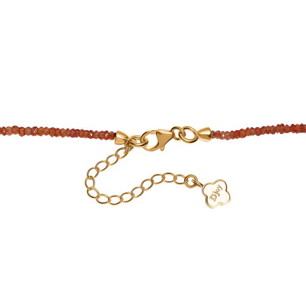 AA Songea Saphir Halskette ca. 45 cm 925 Silber 750 Gelbgold Vermeil ca. 45,00 ct. image number 5