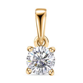 D'Joy Moissanit Anh&auml;nger 925 Silber vergoldet ca. 0.46 ct