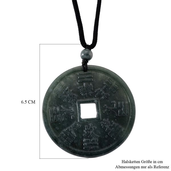 Natürlicher Olmek Jadeit Geldmünze begehrt Halskette Flexibles ( 71 cm) ca. 60.00 ct image number 6
