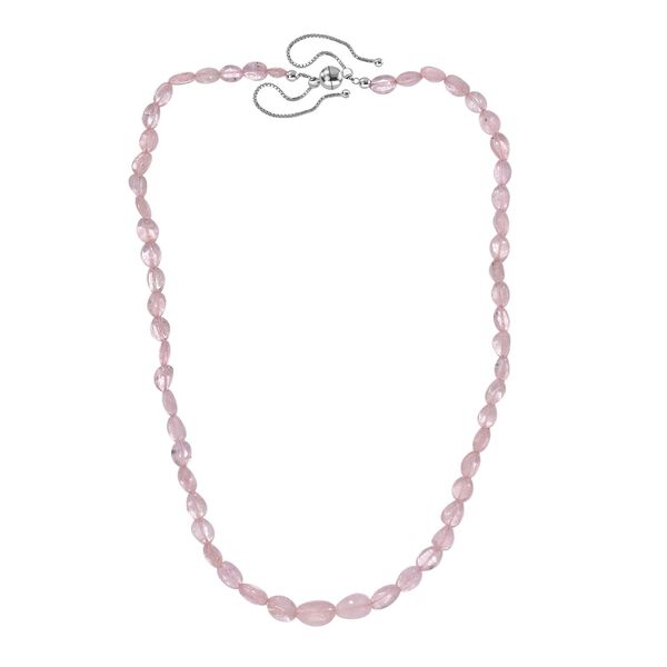AA Morganit Halskette ca. 45 cm 925 Silber rhodiniert ca. 91,00 ct. image number 4