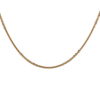 Italienische Alternative Margarita Kette ca. 50 cm 925 Silber vergoldet