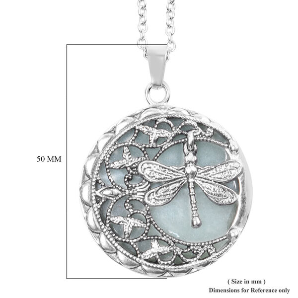 Gr&uuml;ner Aventurin Anh&auml;nger mit Kette, Edelstahl image number 6