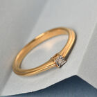 Diamant Ring 925 Silber vergoldet image number 1