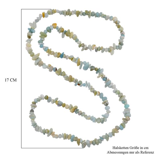 Mehrfarbige Amazonit Kette 78 cm ca. 320.00 ct image number 5