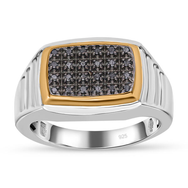 Schwarzer Diamant-Herrenring - 0,15 ct. image number 0